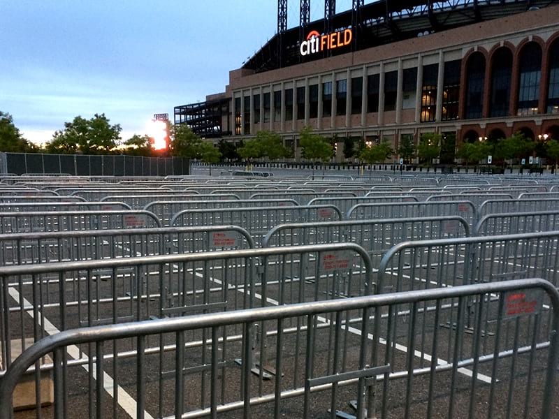 SONCO Barriers at MetLife Stadium for events crowd management 