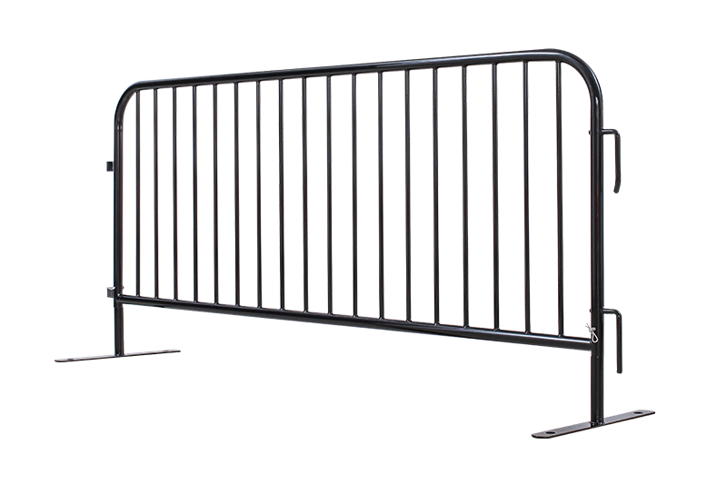 black steel barricades